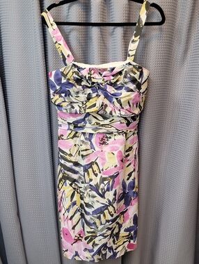 Banana Republic Silk Tropical Cocktail Dress Size 8